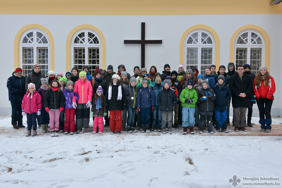 Csoportkép a mise után